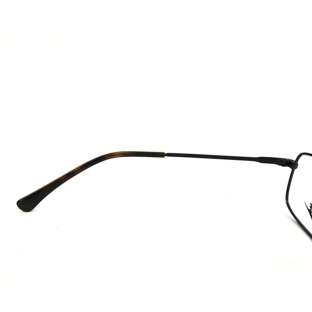 Nike Eyeglasses Frames 8205 001 Satin Black Rectangle Wire Rim 52-17-140